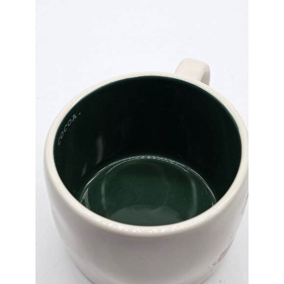 Rae Dunn Artisan Collection by Magenta Green Winter Time Cocoa Coffee Mug Cup - Picture 11 of 13